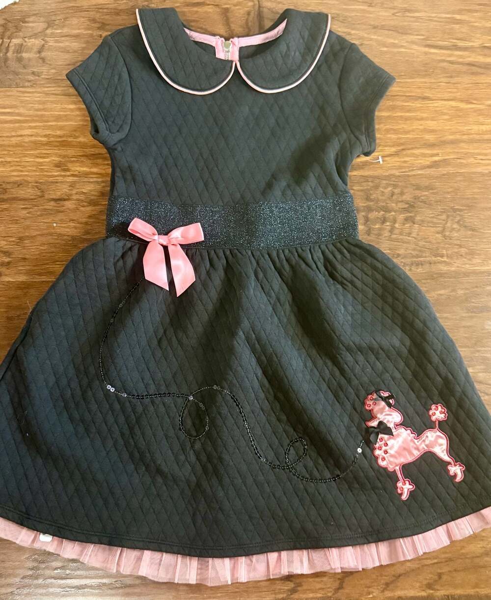 American Girl BeForever Maryellen Quilted Poodle Dress Girls sz 7 - Picture 3 of 5
